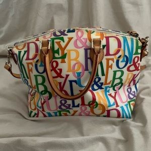 DOONEY & BOURKE RETRO GRAFICA RAINBOW 🌈 SATCHEL BAG W/SHOULDER STRAP